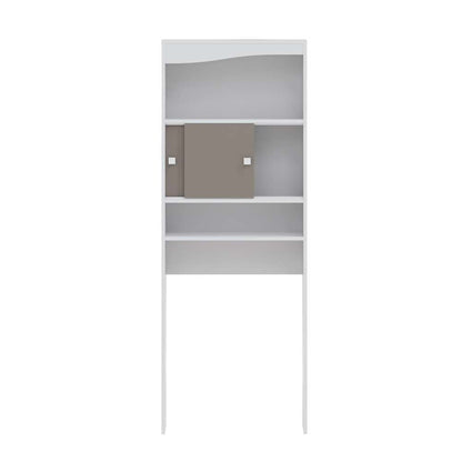 TEMAHOME - Wave Toilet Storage Cabinet in White / Taupe - E6090A2191A17 veiw 2