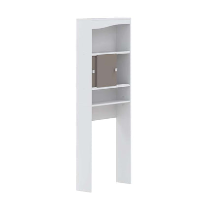 TEMAHOME - Wave Toilet Storage Cabinet in White / Taupe - E6090A2191A17 veiw 3