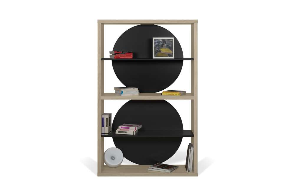 TEMAHOME - Zero Shelving Unit in Light Oak / Pure Black - 9500322228 veiw 3