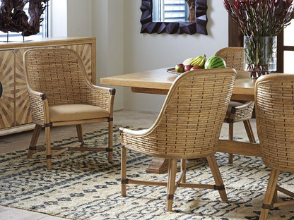 Tommy Bahama Home - Los Altos Keeling Woven Side Chair in Beige - 01-0566-882-01 veiw 3