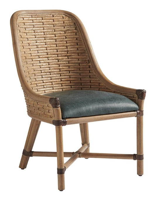 Tommy Bahama Home - Los Altos Keeling Woven Leather Side Chair - 01-0566-882-41 veiw 1