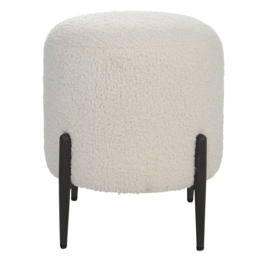 Uttermost - Arles White Shearling Ottoman - 23715 veiw 1
