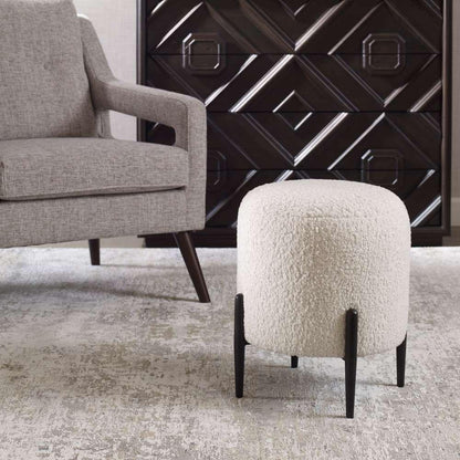 Uttermost - Arles White Shearling Ottoman - 23715 veiw 2