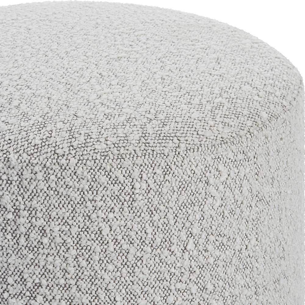 Uttermost - Avila Light Gray Ottoman - 23665 veiw 3