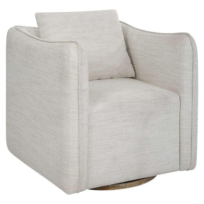 Uttermost - Corben White Swivel Armchair - 23729 veiw 3