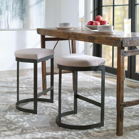 Uttermost - Ivanna Black Iron Counter Stool - 23591 veiw 2