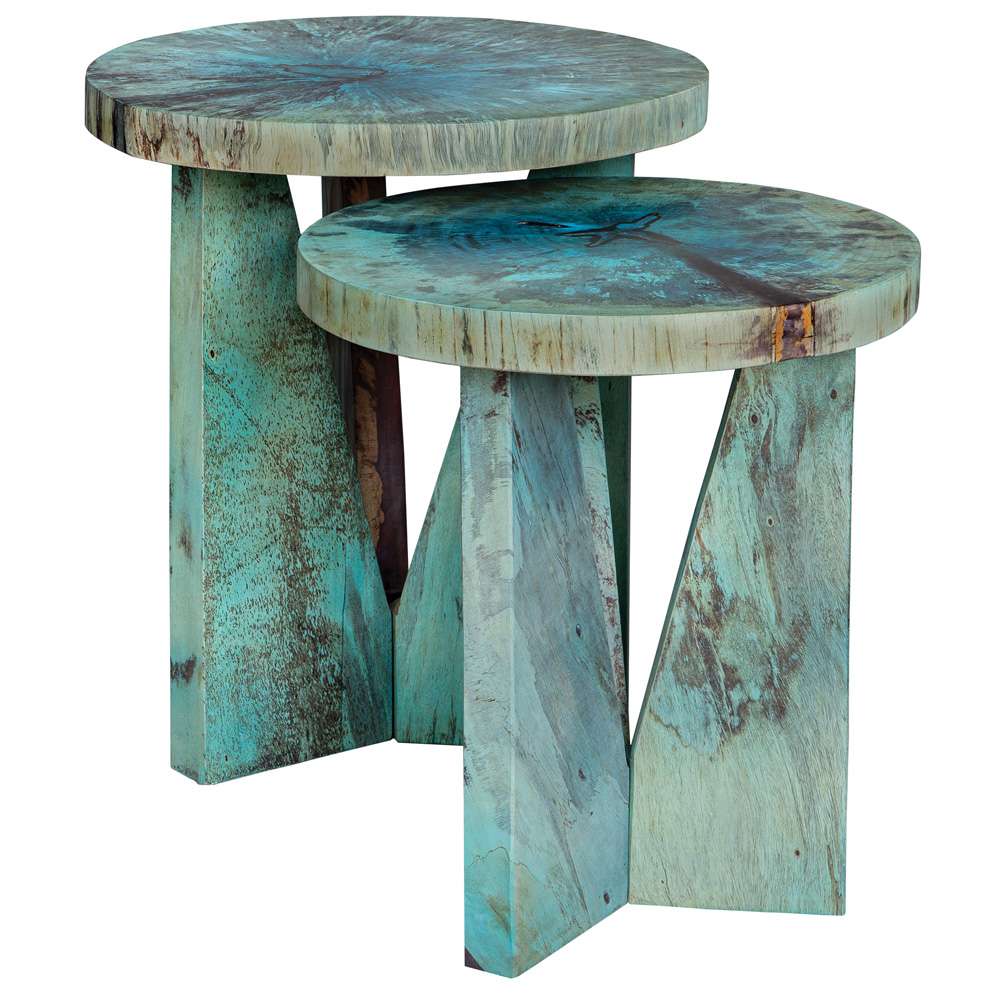 Uttermost - Nadette Blue Nesting Tables (Set of 2) - 25497 veiw 1