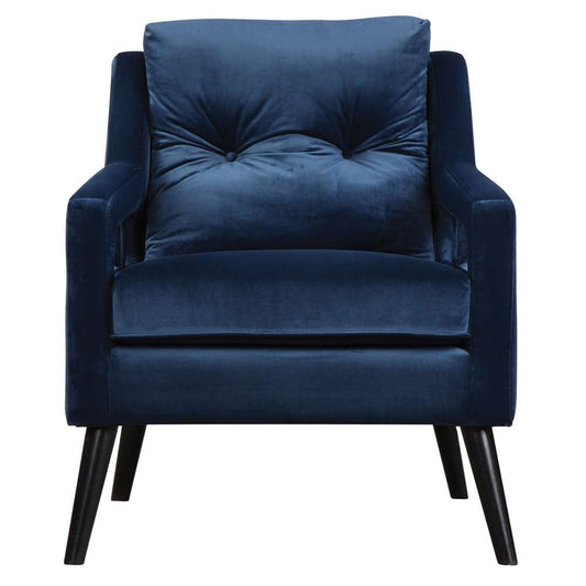 Uttermost - OBrien Blue Velvet Armchair - 23318 veiw 1