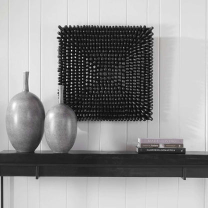 Uttermost - Portside Black Wood Wall Panel - 04321 veiw 4
