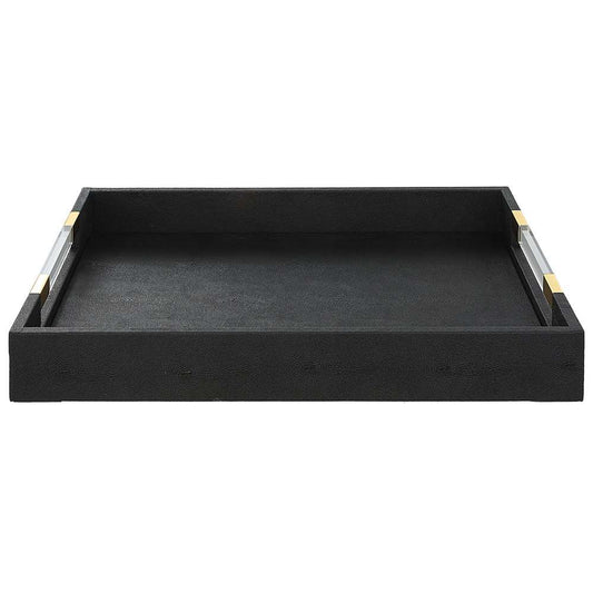Uttermost - Wessex Black Shagreen Tray - 18059 veiw 1