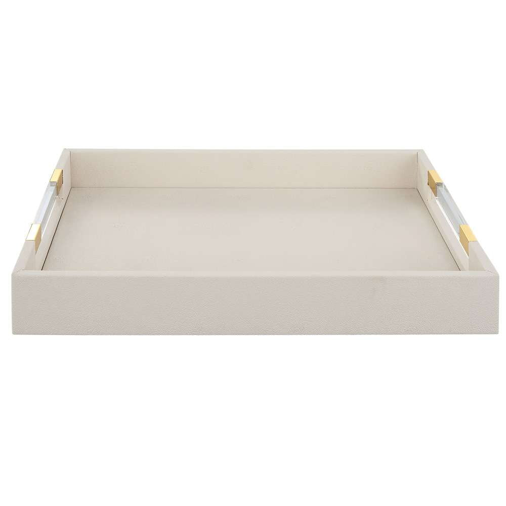 Uttermost - Wessex White Shagreen Tray - 18060 veiw 1