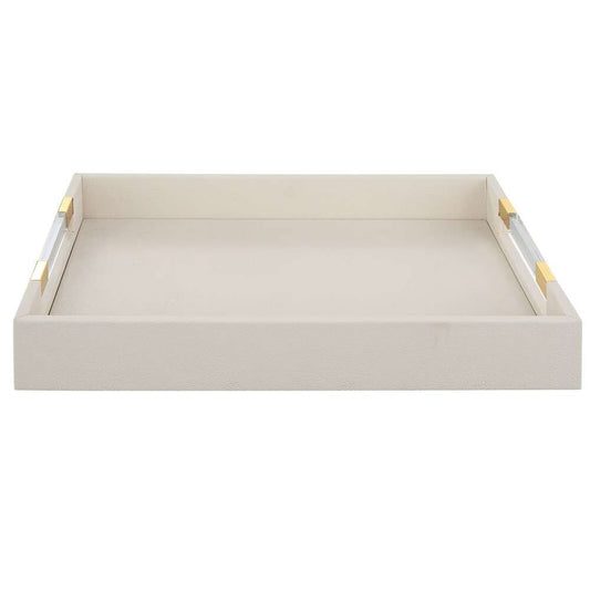 Uttermost - Wessex White Shagreen Tray - 18060 veiw 1