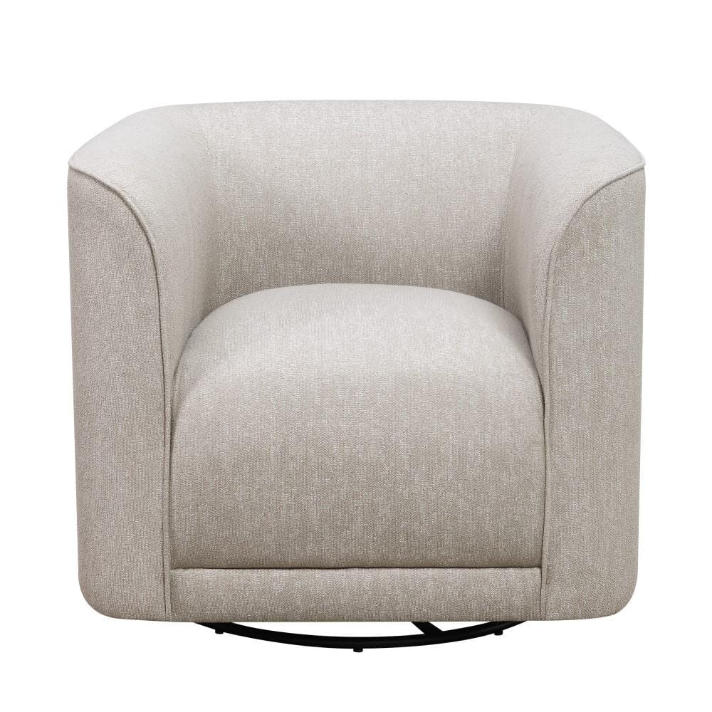 Wallace & Bay - Ryan Beige Swivel Accent Chair with 360 Swivel And U-Shape - U510041 veiw 4