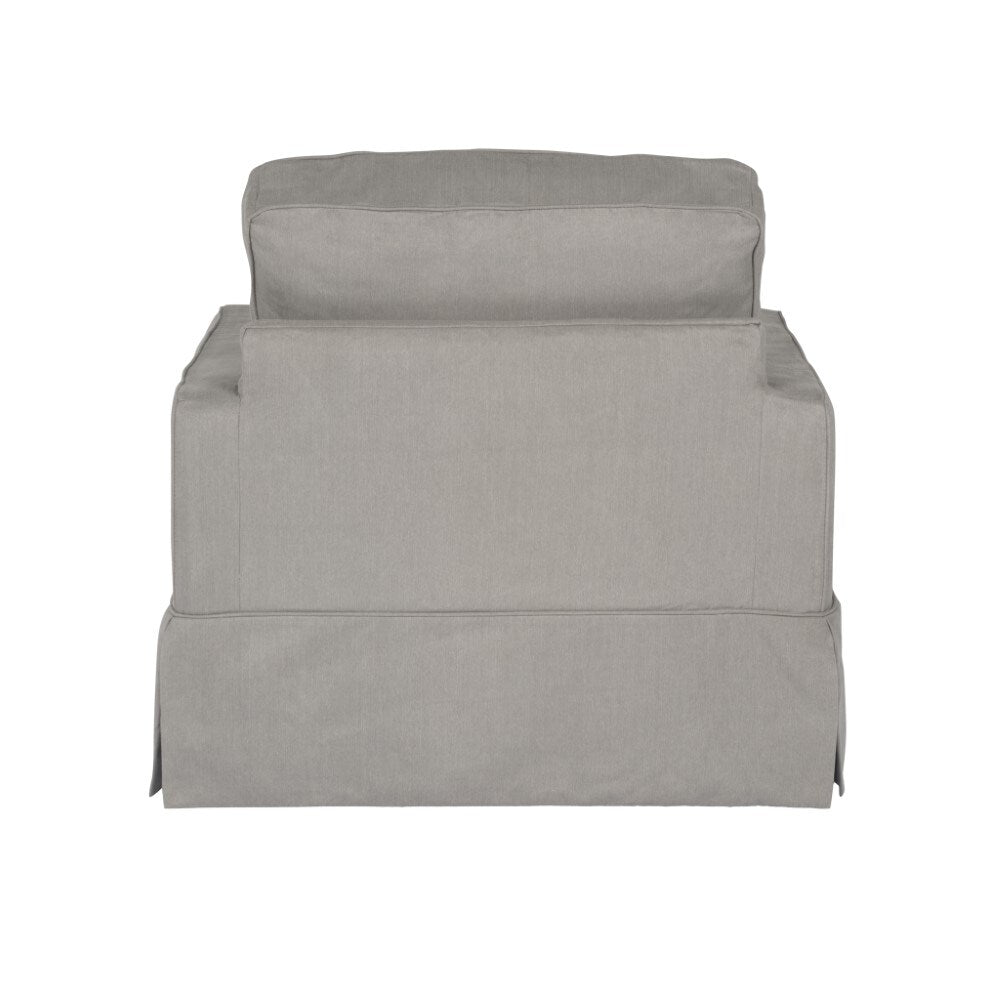 Sunset Trading - Americana Slipcover for Box Cushion Track Arm Chair - Performance Fabric - Gray - SU-108520SC-391094 veiw 4