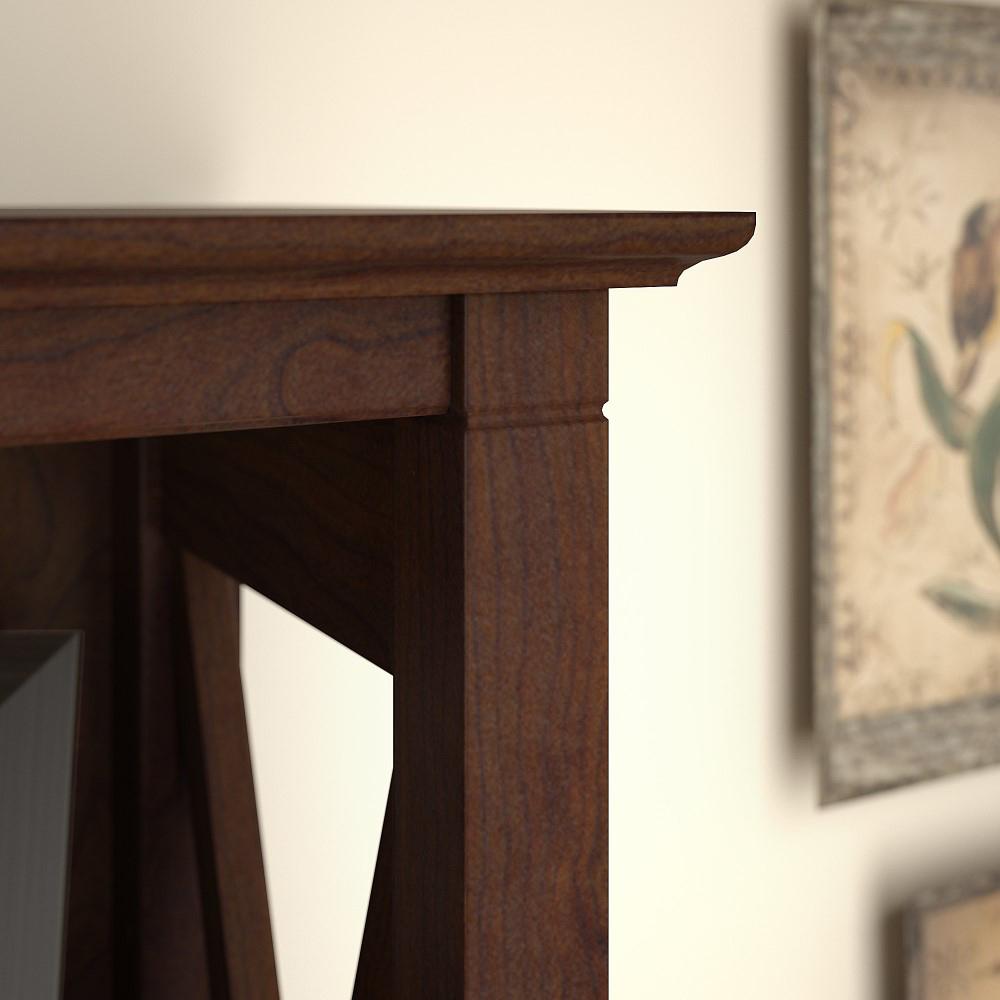 Bush Furniture - Key West 5 Shelf Bookcase in Bing Cherry - KWB132BC-03 veiw 4