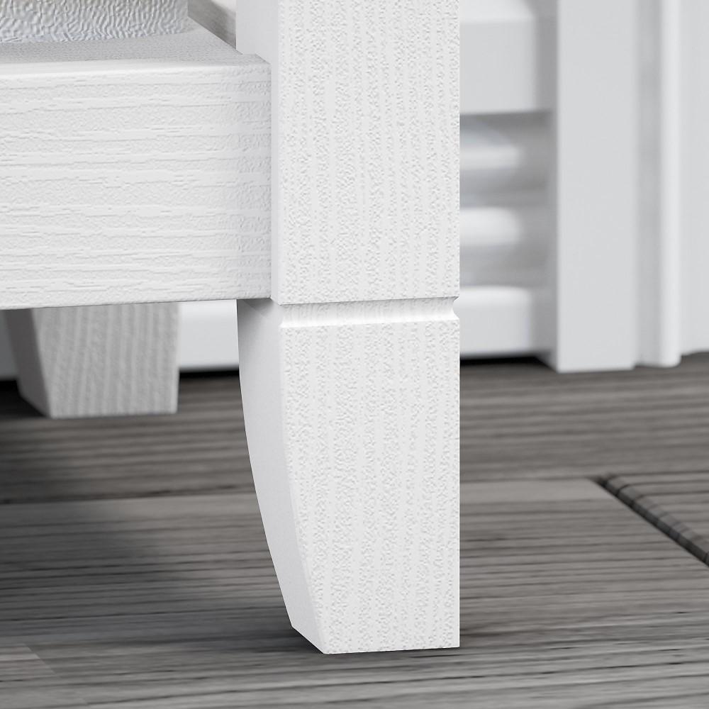 Bush Furniture - Key West 5 Shelf Bookcase in Pure White Oak - KWB132WT-03 veiw 4