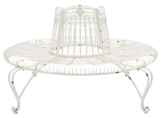Safavieh - Ally Darling Tree Bench - Antique White - PAT5019B veiw 1