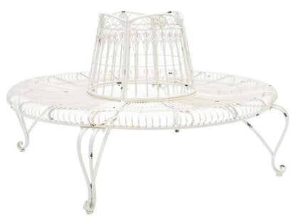 Safavieh - Ally Darling Tree Bench - Antique White - PAT5019B veiw 4