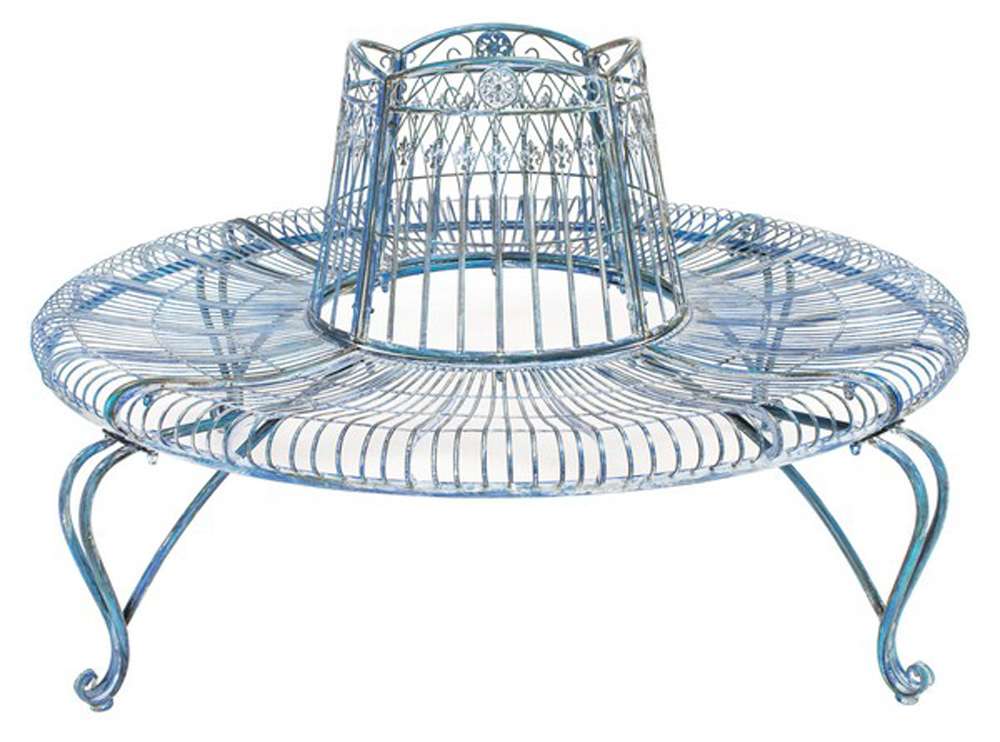 Safavieh - Ally Darling Tree Bench - Mossy Blue  - PAT5019C veiw 1