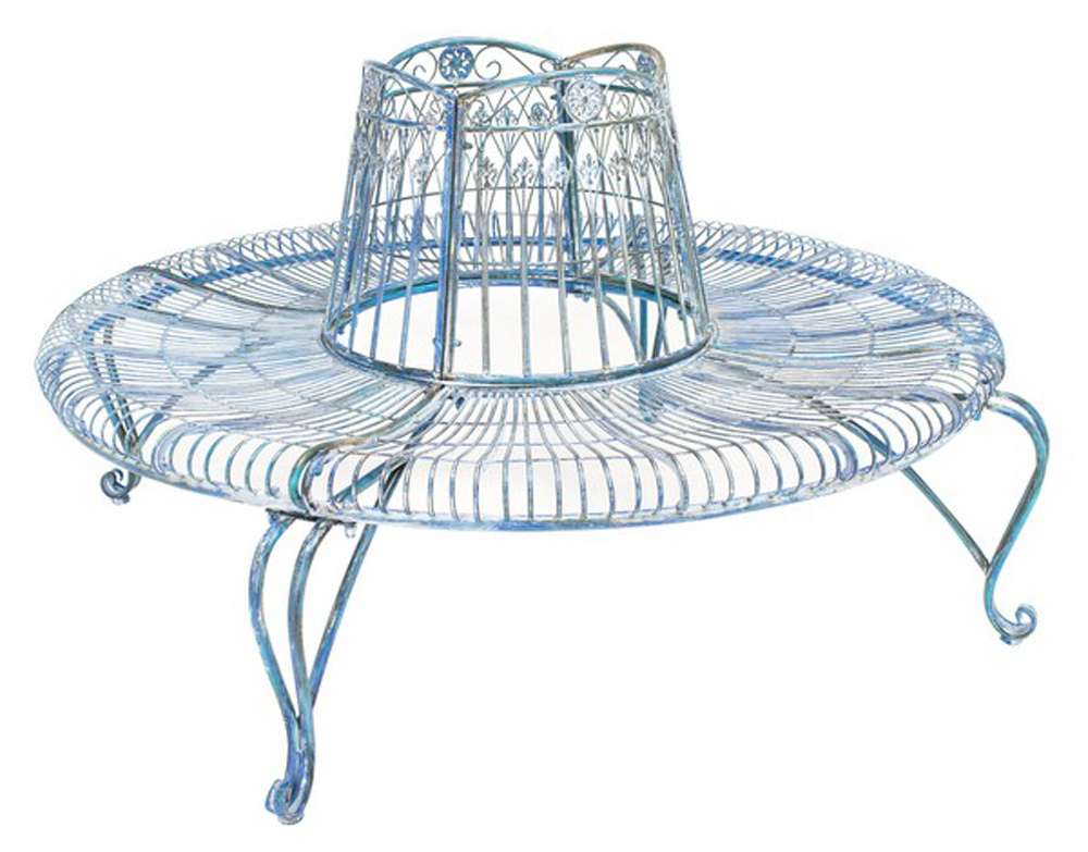Safavieh - Ally Darling Tree Bench - Mossy Blue  - PAT5019C veiw 3