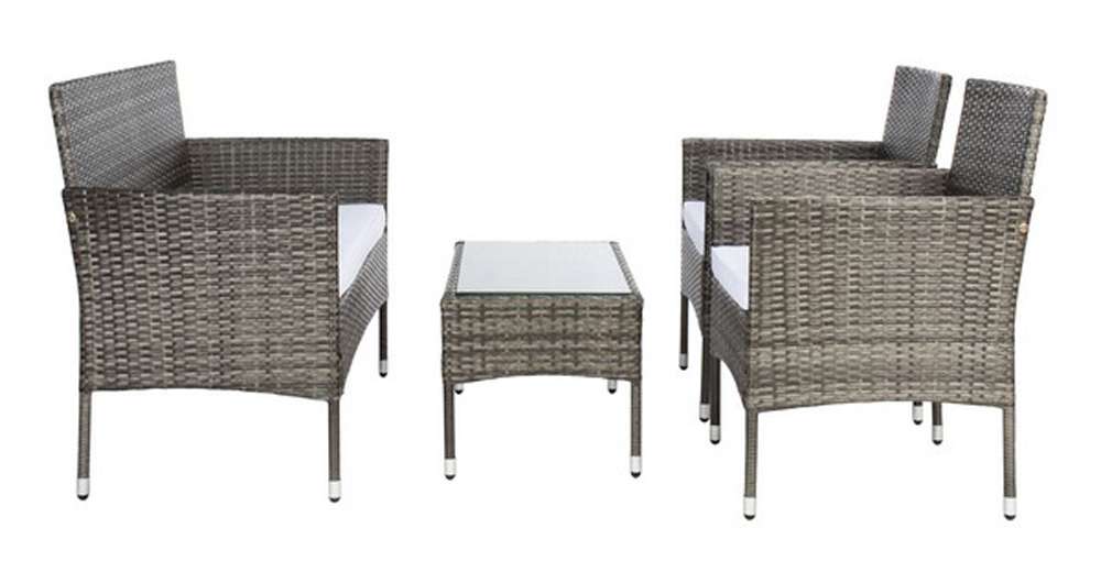 Safavieh - Abdul 4Pc Living Set - Grey Brown - White - PAT7504C veiw 4