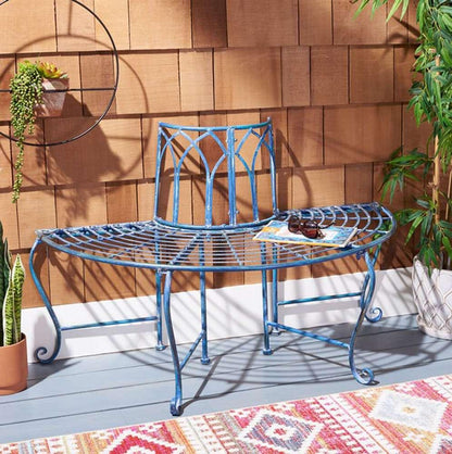 Safavieh - Abia Tree Bench - Mossy Blue  - PAT5018C veiw 2