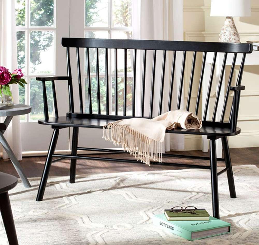 Safavieh - Addison Loveseat - Black - AMH8513A veiw 2