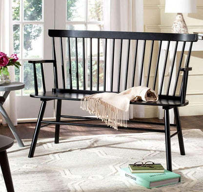 Safavieh - Addison Loveseat - Black - AMH8513A veiw 2