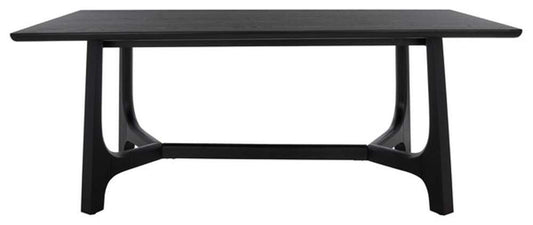 Safavieh - Adelee Wood Rectangle Dining Table Table - Black - SFV2136B veiw 1