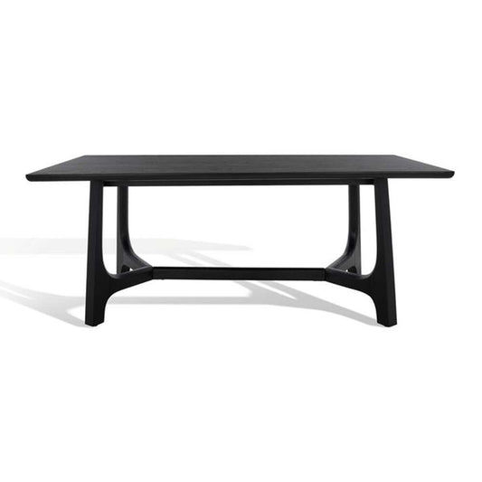 Safavieh - Adelee Wood Rectangle Dining Table Table - Black - SFV2136B veiw 2