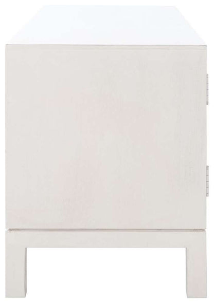 Safavieh - Ajana 2Dr 1Shlf Media Stand - Distressed White  - MED5703A veiw 3