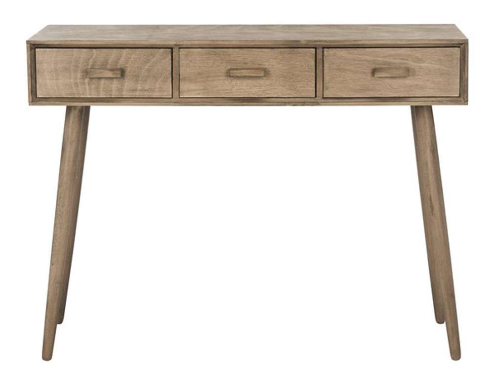 Safavieh - Albus 3 Drawer Console Table - Light Brown - CNS5701B veiw 2