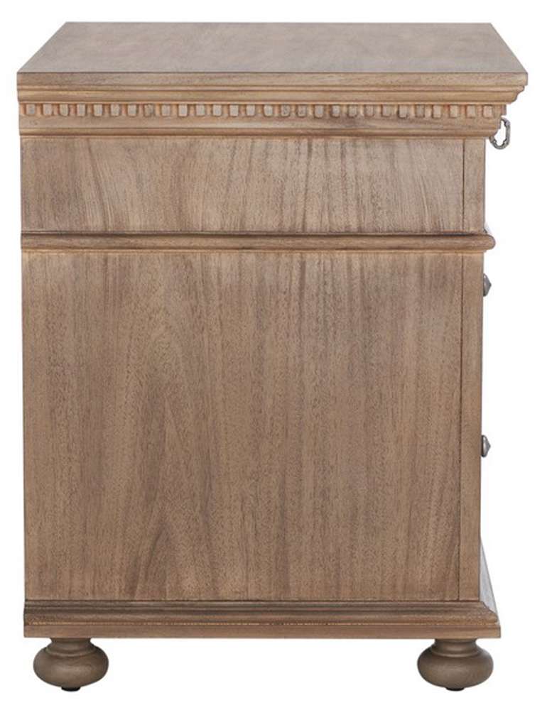 Safavieh - Allisyn 3 Drawer Wd Nightstand - Light Brown - SFV7706B veiw 5