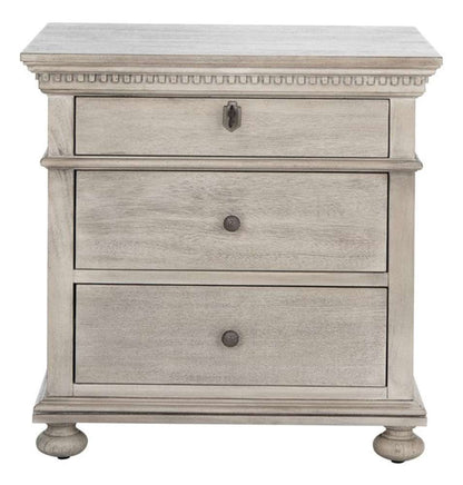 Safavieh - Allisyn 3 Drawer Wd Nightstand - Light Grey - SFV7706C veiw 1