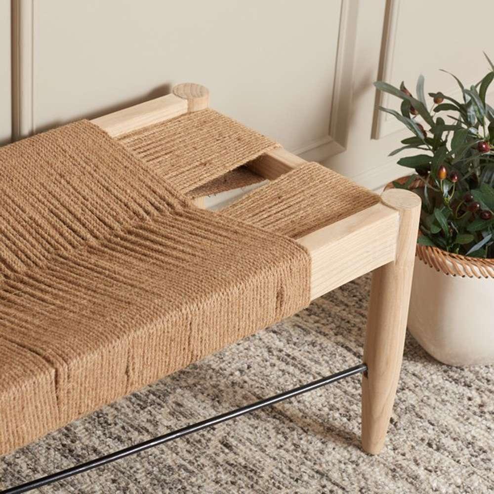 Safavieh - Arcana Jute Bench - Natural - Light Natural - BCH1002A veiw 2
