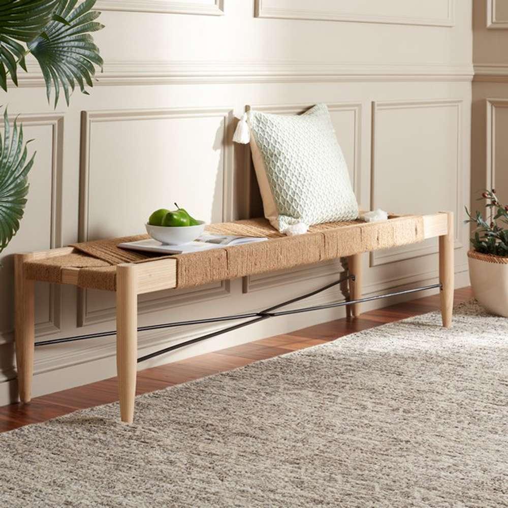 Safavieh - Arcana Jute Bench - Natural - Light Natural - BCH1002A veiw 3