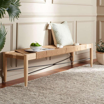 Safavieh - Arcana Jute Bench - Natural - Light Natural - BCH1002A veiw 3
