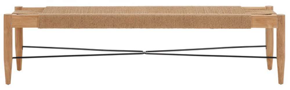 Safavieh - Arcana Jute Bench - Natural - Natural - BCH1002B veiw 1