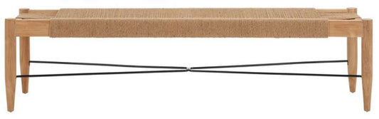 Safavieh - Arcana Jute Bench - Natural - Natural - BCH1002B veiw 1