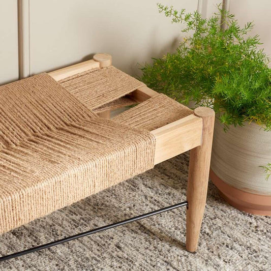 Safavieh - Arcana Jute Bench - Natural - Natural - BCH1002B veiw 2