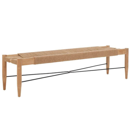 Safavieh - Arcana Jute Bench - Natural - Natural - BCH1002B veiw 4