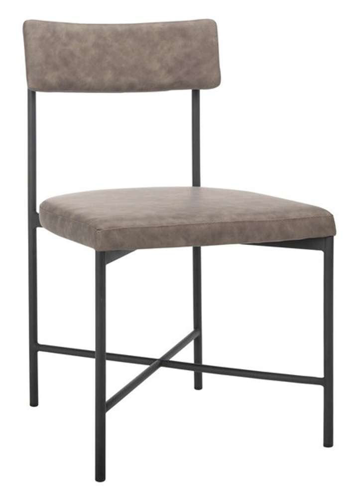 Safavieh - Archer Dining Chair - Grey - Black  (Set of 2) - DCH3004B-SET2 veiw 3