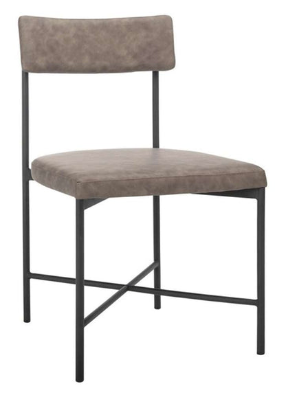 Safavieh - Archer Dining Chair - Grey - Black  (Set of 2) - DCH3004B-SET2 veiw 3