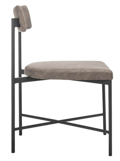 Safavieh - Archer Dining Chair - Grey - Black  (Set of 2) - DCH3004B-SET2 veiw 4