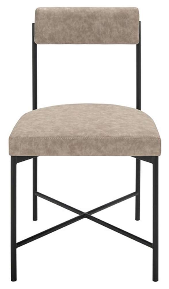 Safavieh - Archer Dining Chair - Light Grey - Black  (Set of 2) - DCH3004A-SET2 veiw 1