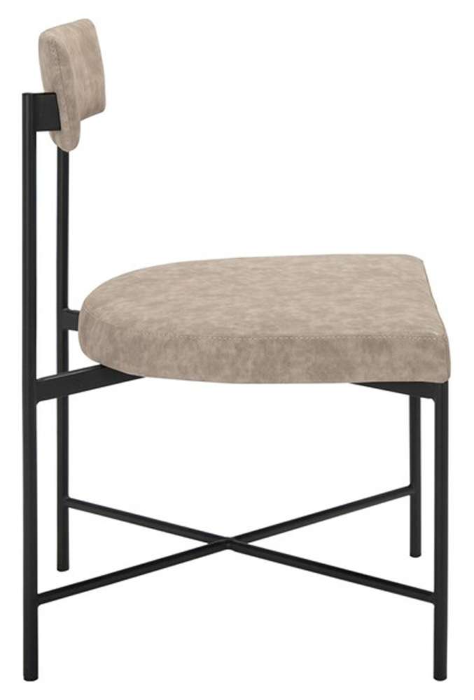 Safavieh - Archer Dining Chair - Light Grey - Black  (Set of 2) - DCH3004A-SET2 veiw 3
