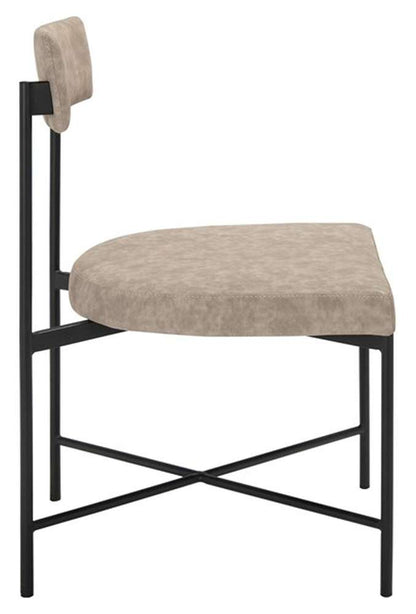 Safavieh - Archer Dining Chair - Light Grey - Black  (Set of 2) - DCH3004A-SET2 veiw 3