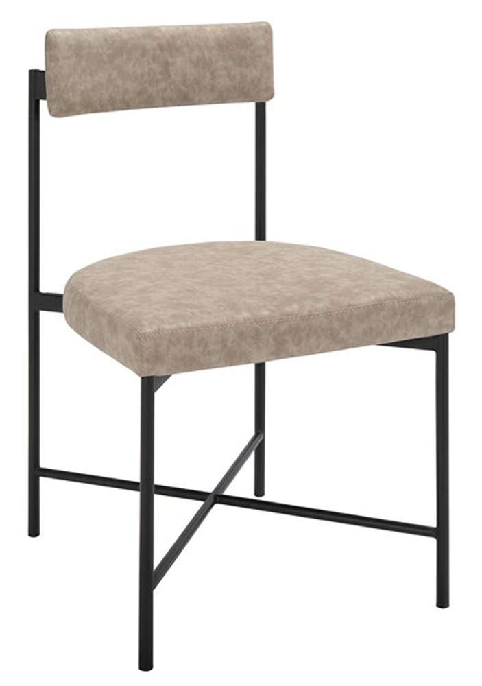 Safavieh - Archer Dining Chair - Light Grey - Black  (Set of 2) - DCH3004A-SET2 veiw 4