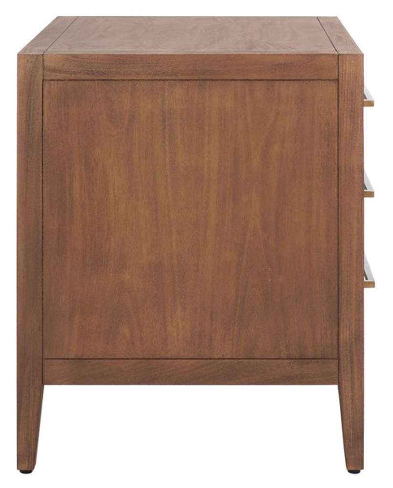 Safavieh - Ariella 3 Drawer Wd Nightstand - Brown - SFV7703A veiw 5