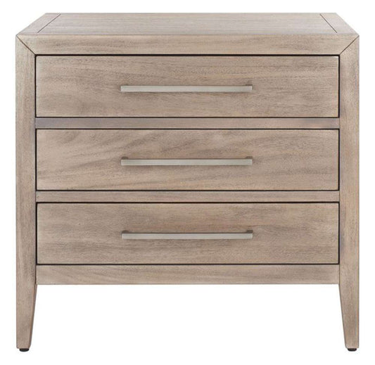 Safavieh - Ariella 3 Drawer Wd Nightstand - Light Brown - SFV7703B veiw 1